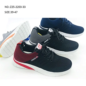 Large size custom Men fly knit Casual Shoes Breathable tennis running Injection Sport Shoes