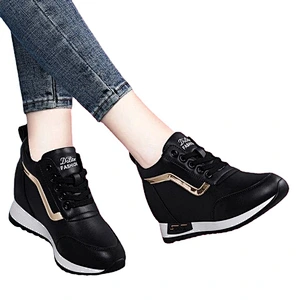 New Height Increasing platform women all-match white shoes casual breathable sneaker sports shoes