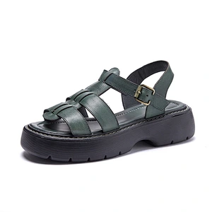 Women Ankle Strap Platform Wedge Flat Sandals
