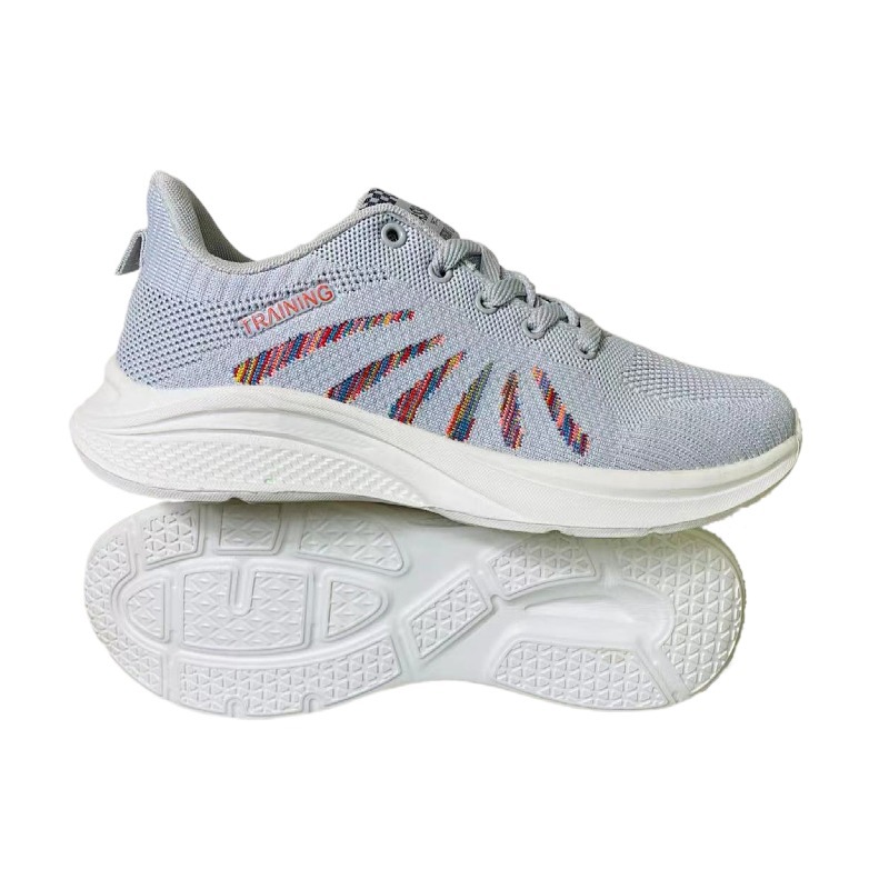 New Custom Fashion Men Fly Weave Casual Shoes Breathable Athletic Sports Running Shoes