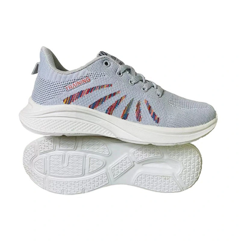 New Custom Fashion Men Fly Weave Casual Shoes Breathable Athletic Sports Running Shoes
