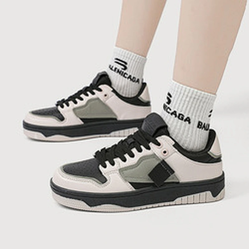 New Thick soles couple shoes women breathable sneakers casual height increasing flat board shoes