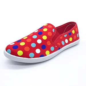 Good Quality Custom Women Injection Flat Casual Canvas Shoes