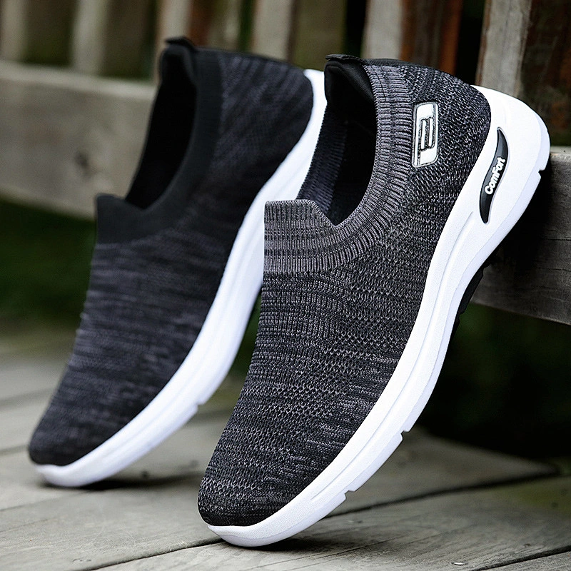 Breathable Men Slip on Sports Running Sneakers Casual Shoes