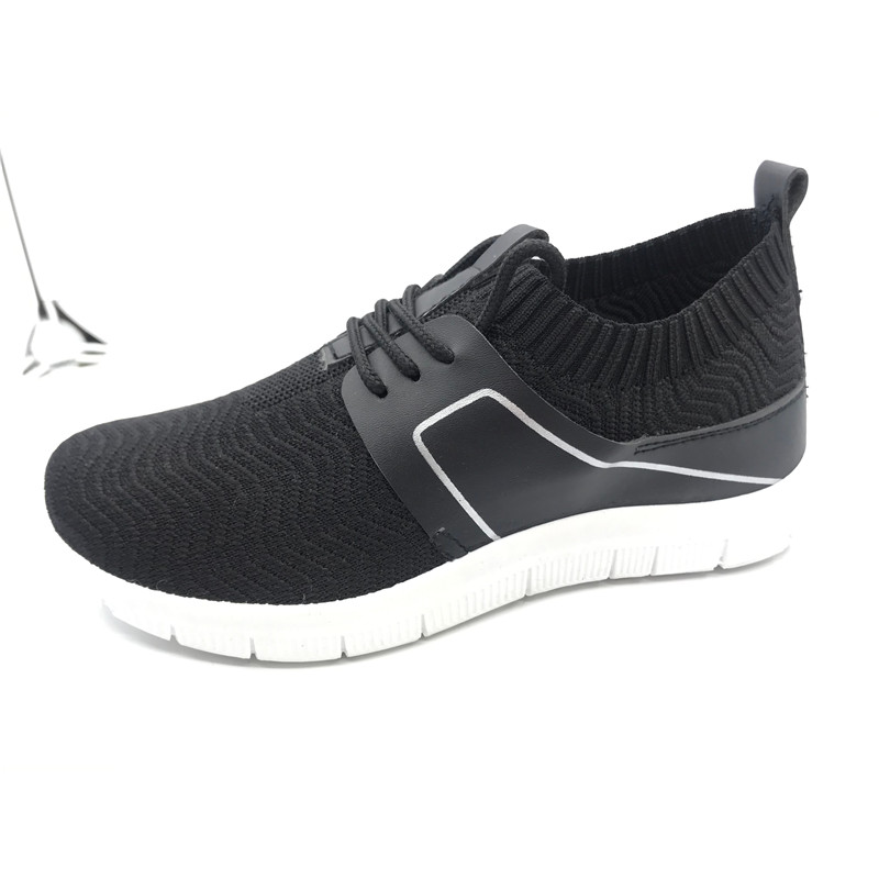 Fly weave Custom Women Injection Casual Sport Sneaker Shoes Casual shoe  walking style shoes