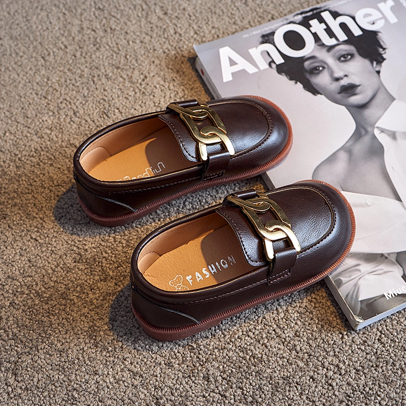 Girls Flat Shoes Slip on Children Casual Loafers