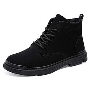 Hot Sale Stylish Casual Men High-Top Leather Shoes Retro Martin Boots