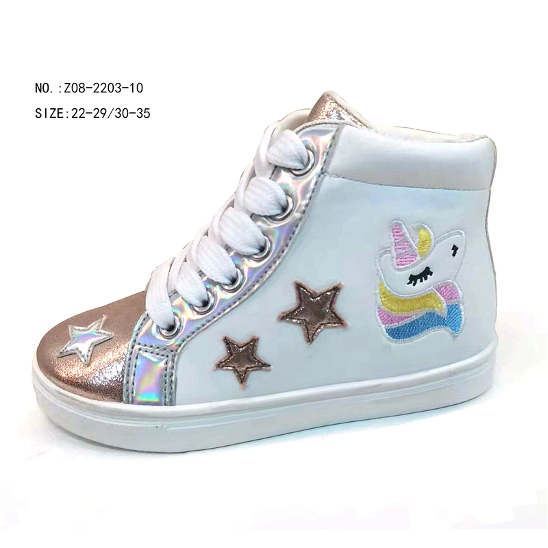 New Injection Custom Children Canvas Shoes High Top Kids Sneakers Casual Shoes