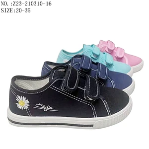 Union Jack Design Kids Casual School Shoes Children Students Canvas Shoes with Magic Tape