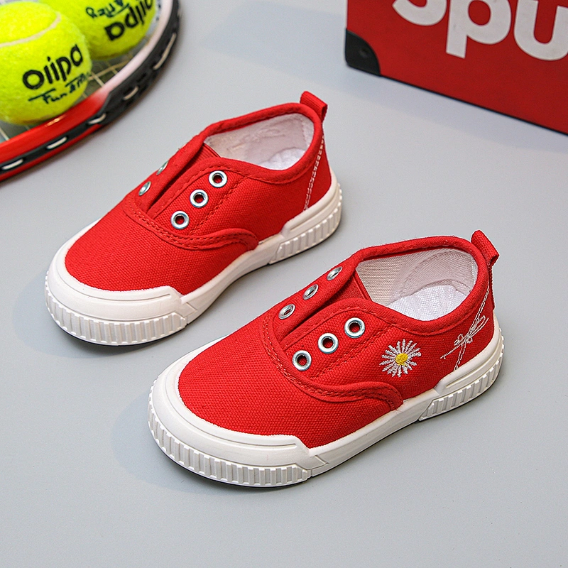 Classic Children Casual Slip On Canvas trendy Shoes walking style shoes for kids