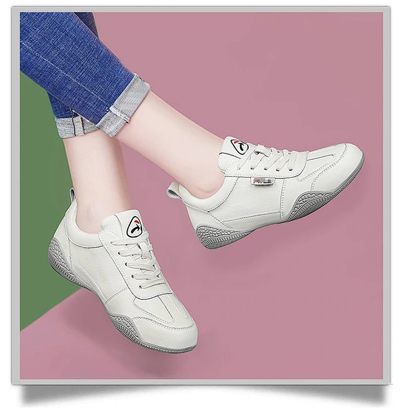 New fashionable thicken women sports shoes soft sole breathable casual sneaker shoes