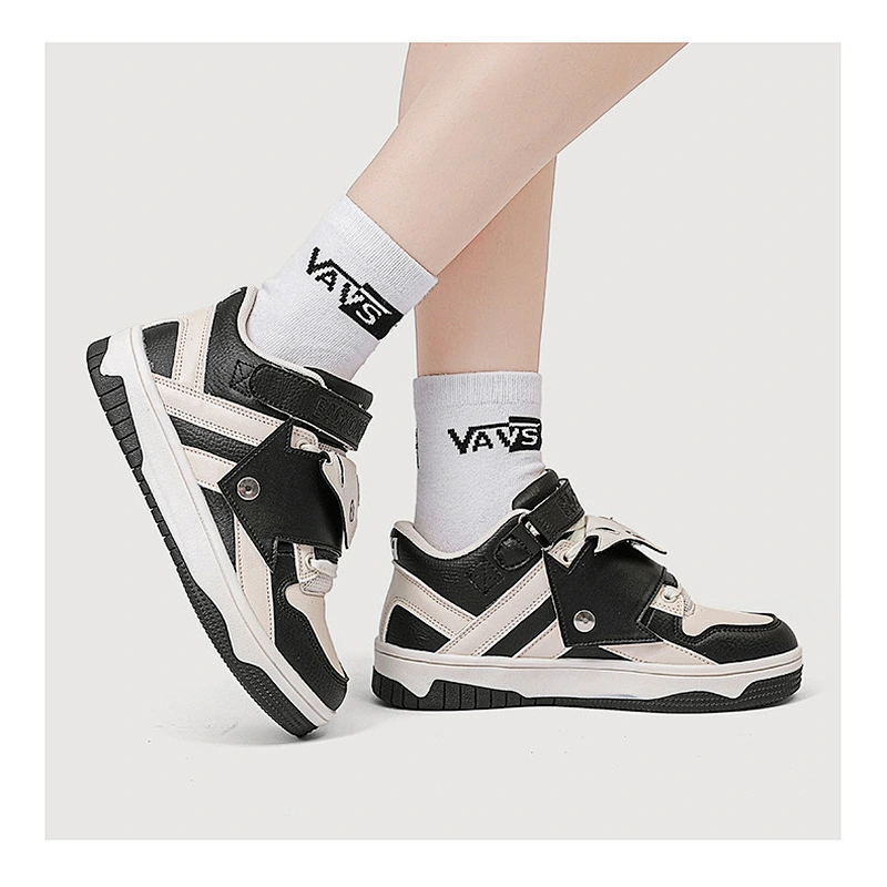 New Couples sneaker Women platform Dad shoes magic tape casual flat skateboard shoes