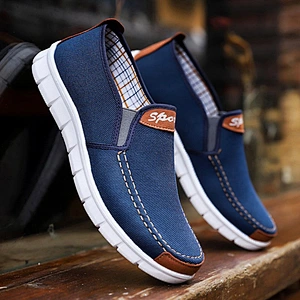 Walking Durable Logo Custom Blue Shoes Men Formal Shoes For Men Sports Shoes 2021