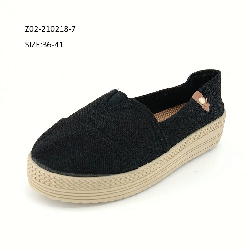 Women's Casual Flats Classic canvas slip on shoes Vulcanized Espadrilles