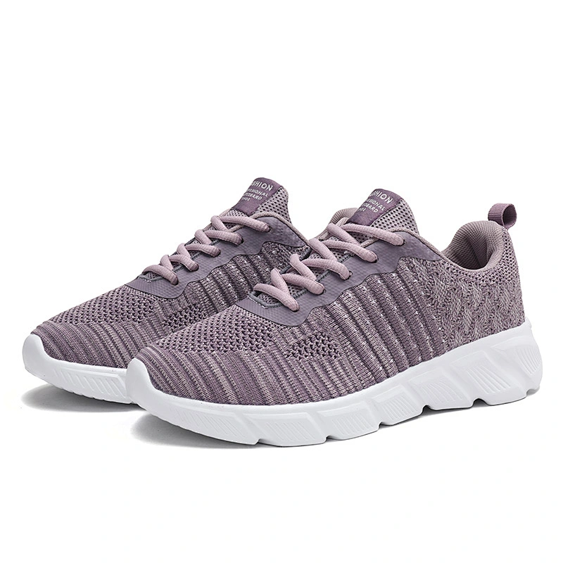 Customize High Quality Newest Women's Fly knit Sports Running Sneaker Shoes