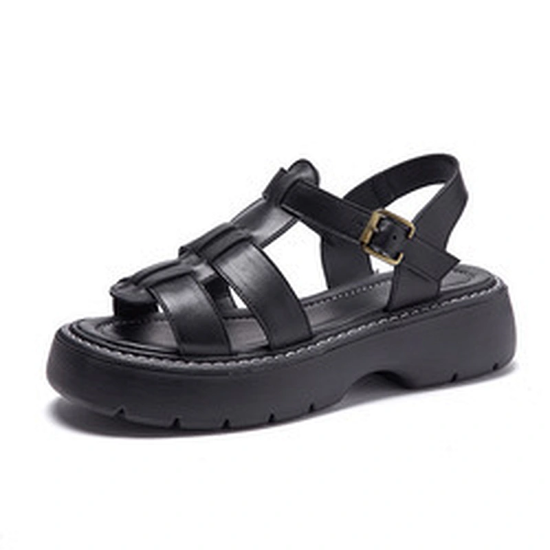Women Ankle Strap Platform Wedge Flat Sandals