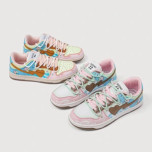 New Sweet ice cream Skate shoes women sneakers fashion casual platform board shoes