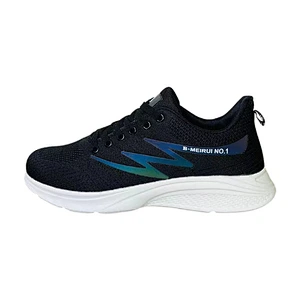 New Fashionable Men Sports Shoes Fly Weave Breathable Running Athletic Casual Shoes