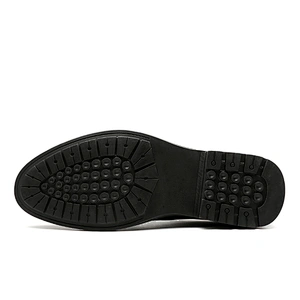 Men dress shoes pointed leather footwear Casual Commerce Shoes  stock