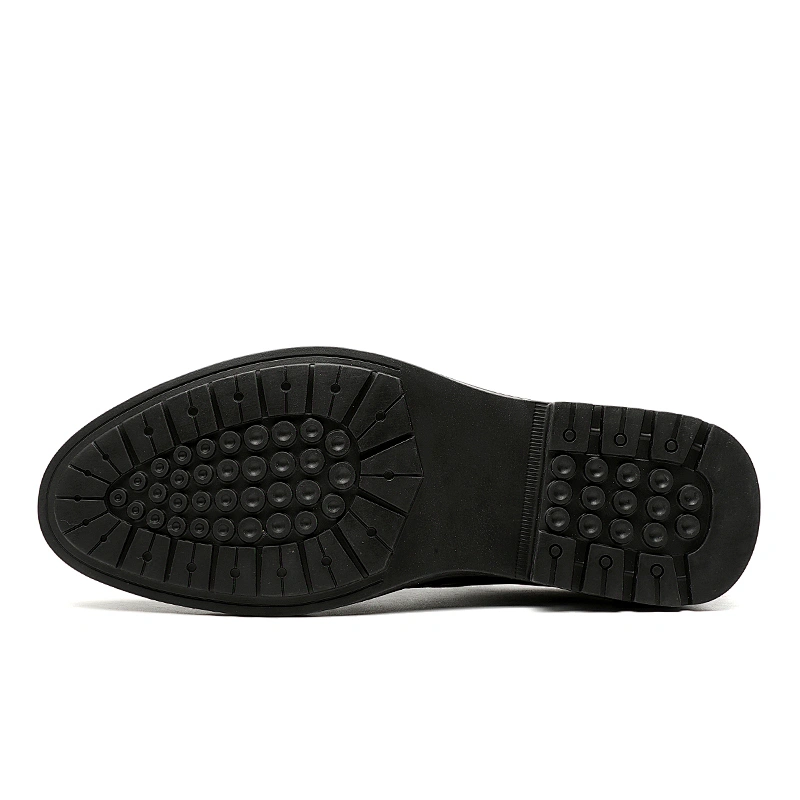 Men dress shoes pointed leather footwear Casual Commerce Shoes  stock