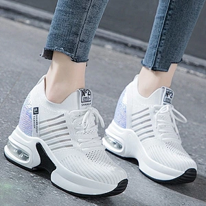 New Height Increasing hollow-out lady sports dad shoes comfortable running women casual shoes