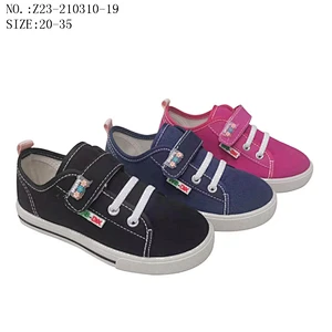 Union Jack Design Kids Casual School Shoes Children Students Canvas Shoes with Magic Tape