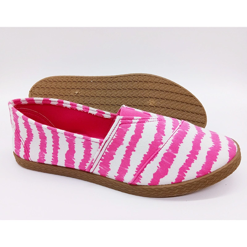 OEM pvc Injection Women Leisure  Canvas Shoes