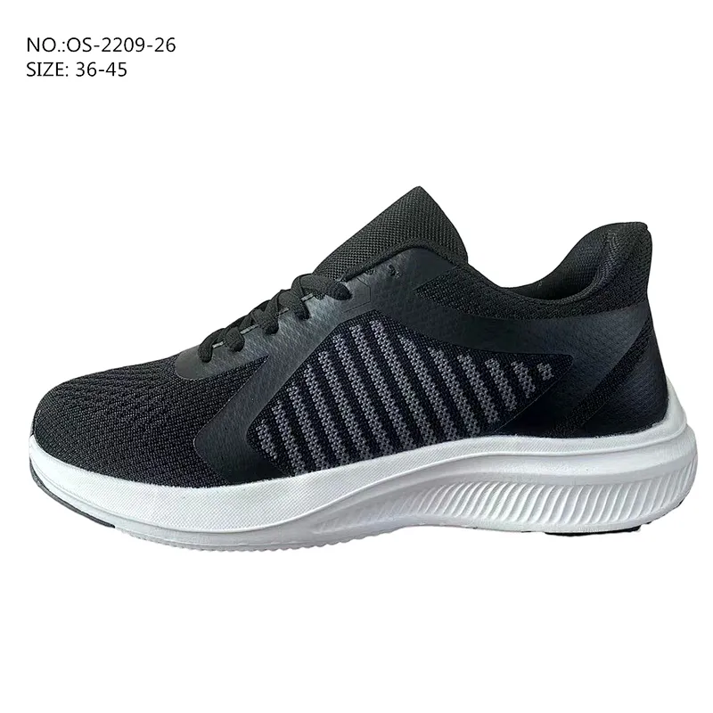 New Custom Breathable Men Sports Shoes Fly  knit Outdoor Casual Athletic Running Shoes