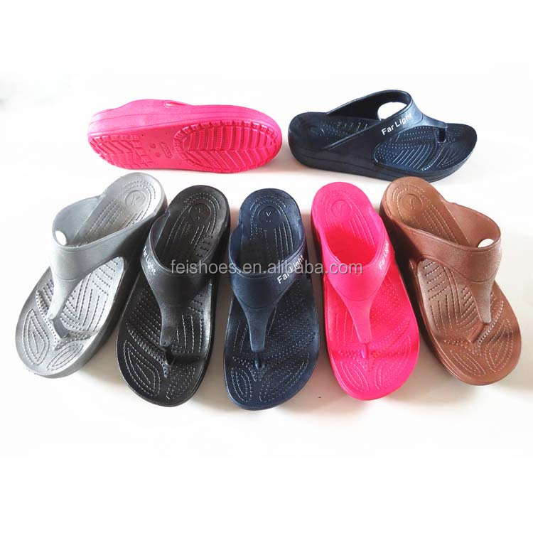 Women sandals Wedge Heel slippers Lady Slippers  PVC Slippers