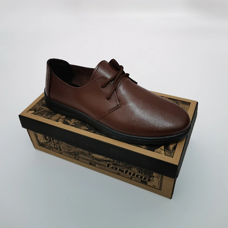 Men Business Formal Leather Shoes Oxford Lightweight Soft Sole Stock Shoes