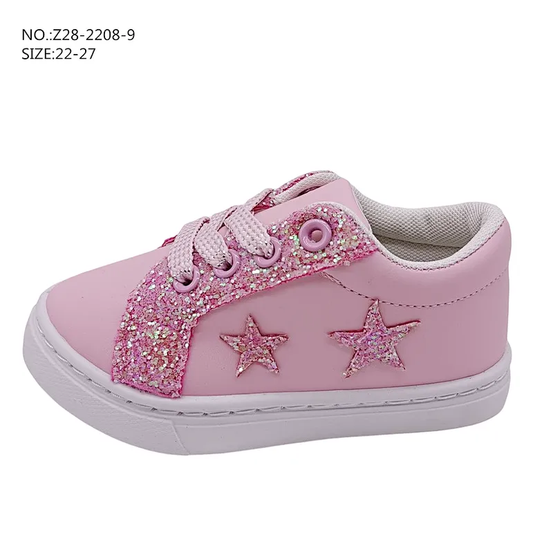 New Style Injection Children Lace up School flat Shoes Casual Custom Sports board Shoes
