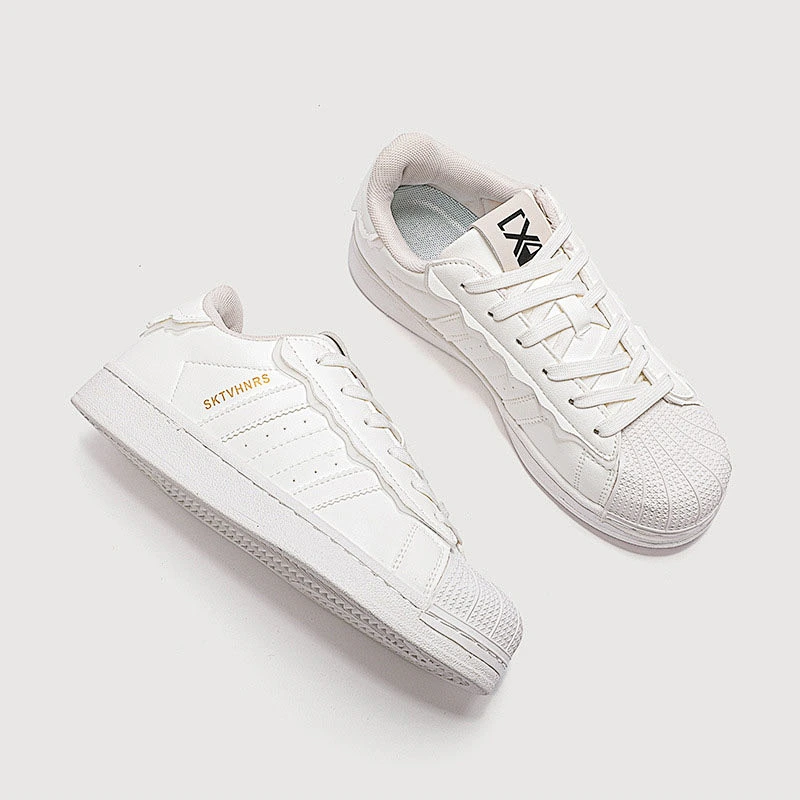 New shell head white women students shoes all-match sports casual breathable flat board shoes