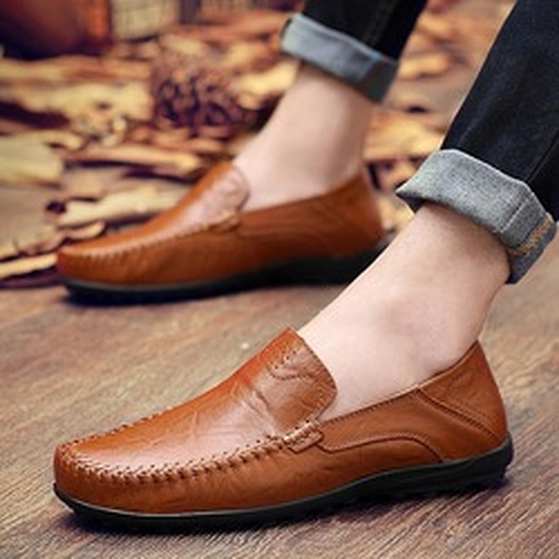 Men Slip on Casual Loafers Formal Leather Shoes