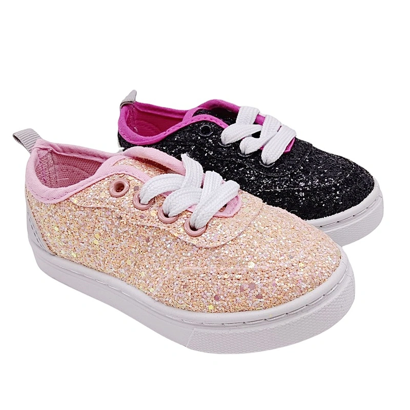 Hot Selling Injection Children Lace up Casual Shoes Flat Custom Sports School skateboard Shoes