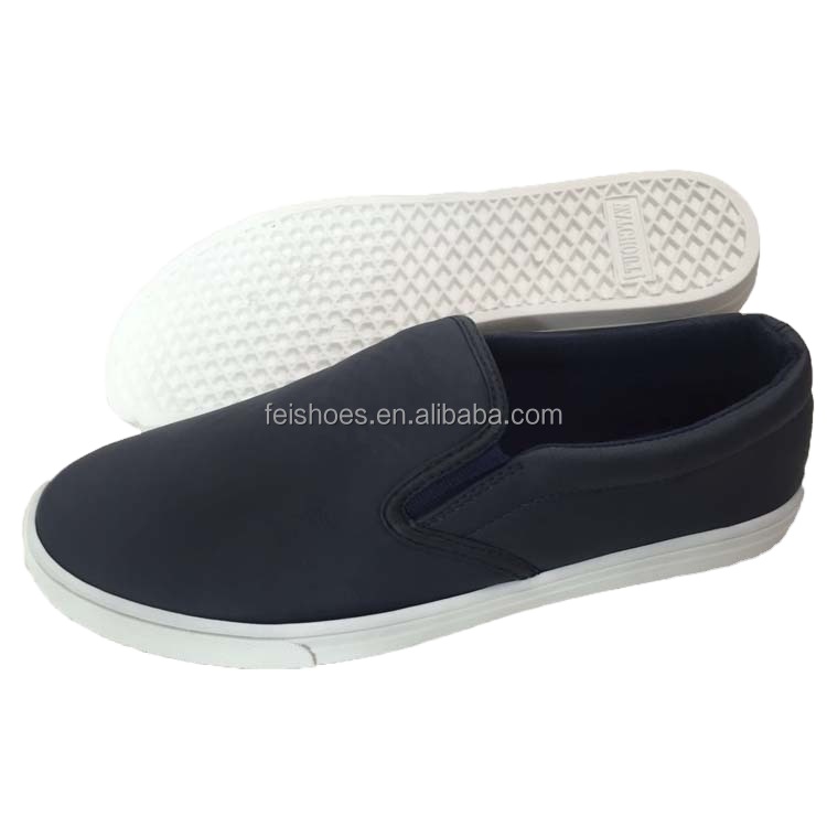 Custom casual men loafers walking style shoes canvas slip on