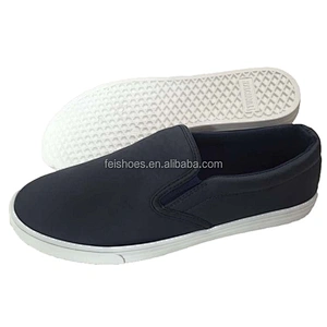 Custom casual men loafers walking style shoes canvas slip on