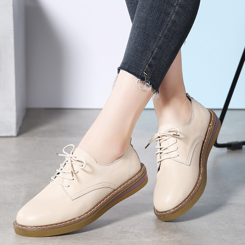 Women Lace up Shoes Casual Flats Oxford