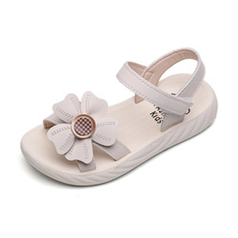 Girls Floral Strap Open Toe Sandals Children Summer Casual Shoes