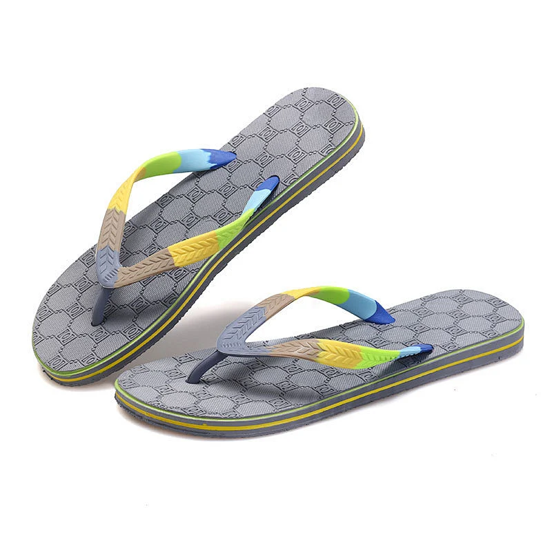 Good Quality Beach Men Slippers PVC Outsole Flip Flops