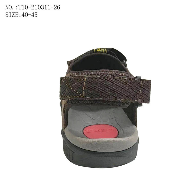High Quality Comfortable Men Beach suede leather  Slippers Outdoor Leather Sandals for men