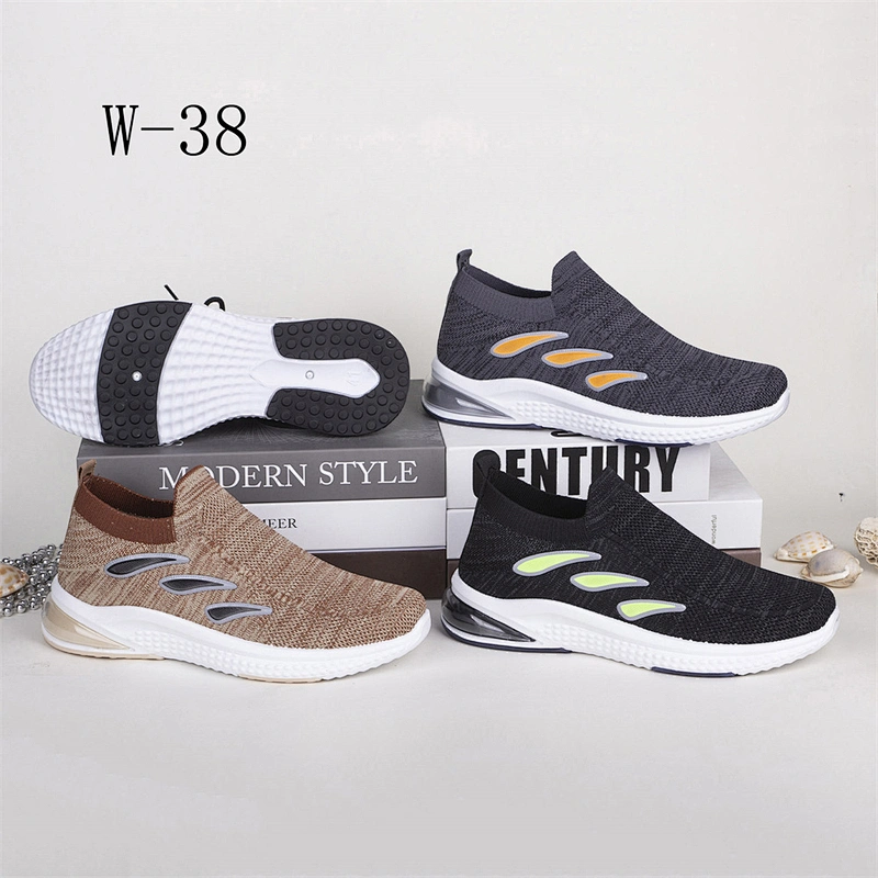 Custom Men Slip On Walking Style Injection Shoes Casual Sports Running Sneakers
