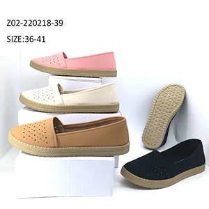 Factory price outdoor ladies canvas shoes women loafers walking casual shoes