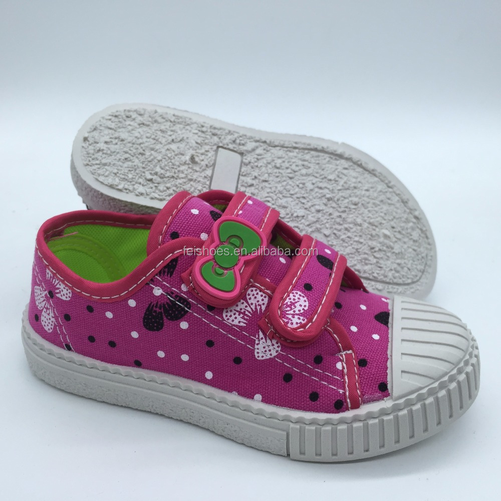 pvc children canvas  shoes  casual shoes canvas shoes  with magic  sneakers