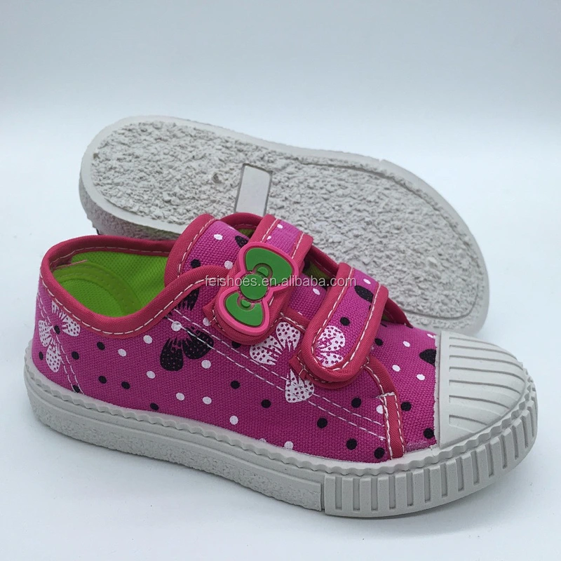 pvc children canvas  shoes  casual shoes canvas shoes  with magic  sneakers