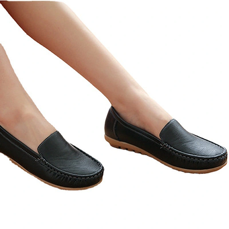 New comfortable soft sole women work nurse shoes hospital casual leather loafers shoes
