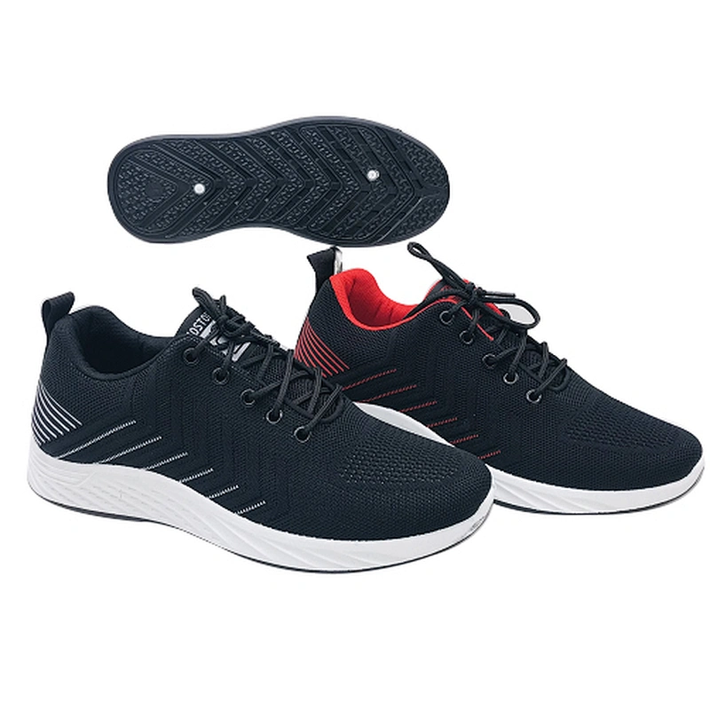 Factory Custom Popular Men Fly knit Sneaker Casual Injection Running Sports Shoes