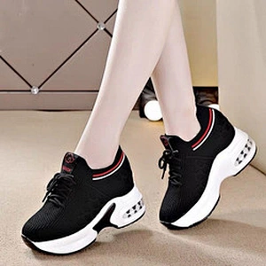 Large size Height Increasing women sports shoes air cushion breathable sneaker casual shoes
