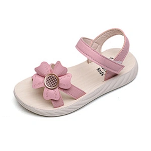 Girls Floral Strap Open Toe Sandals Children Summer Casual Shoes