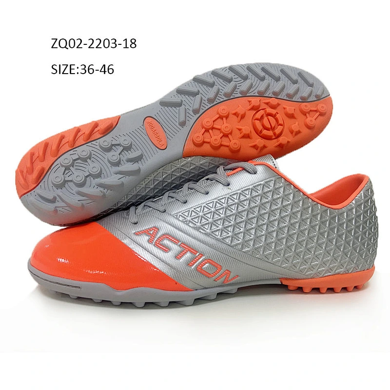 Factory new design indoor outdoor sports football shoes men casual soccer shoes