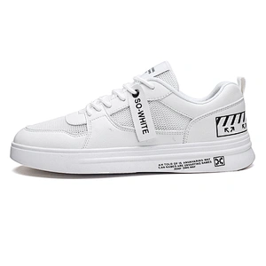 High Quality Fashion Men Leather Casual Shoes Sneaker Sport Running Board Shoes